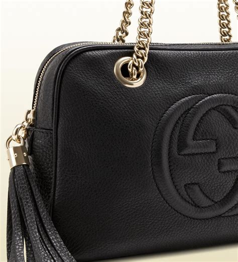 gucci disco shoulder bag black|original Gucci shoulder bag.